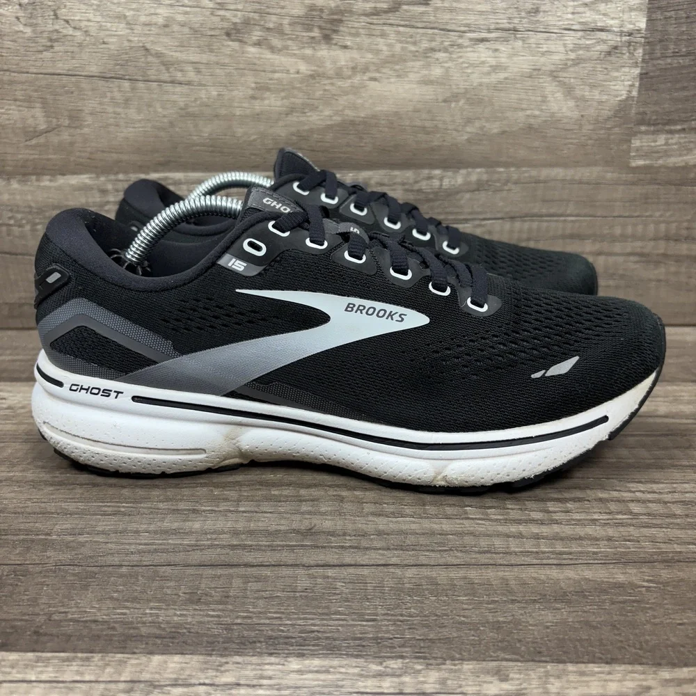 Brooks Ghost 15 Black Womens US Size 8.5 EUR 40 1203801B012 Running Shoes